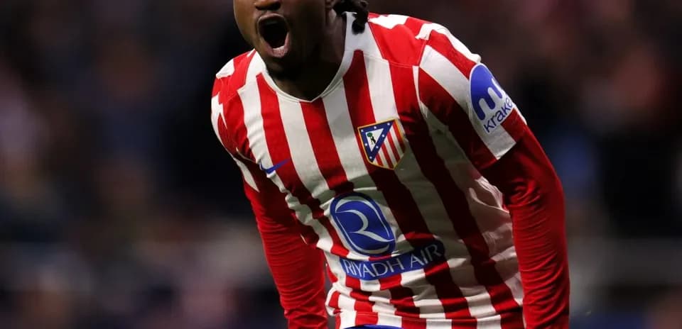 Atletico Madrid player celebrating a goal