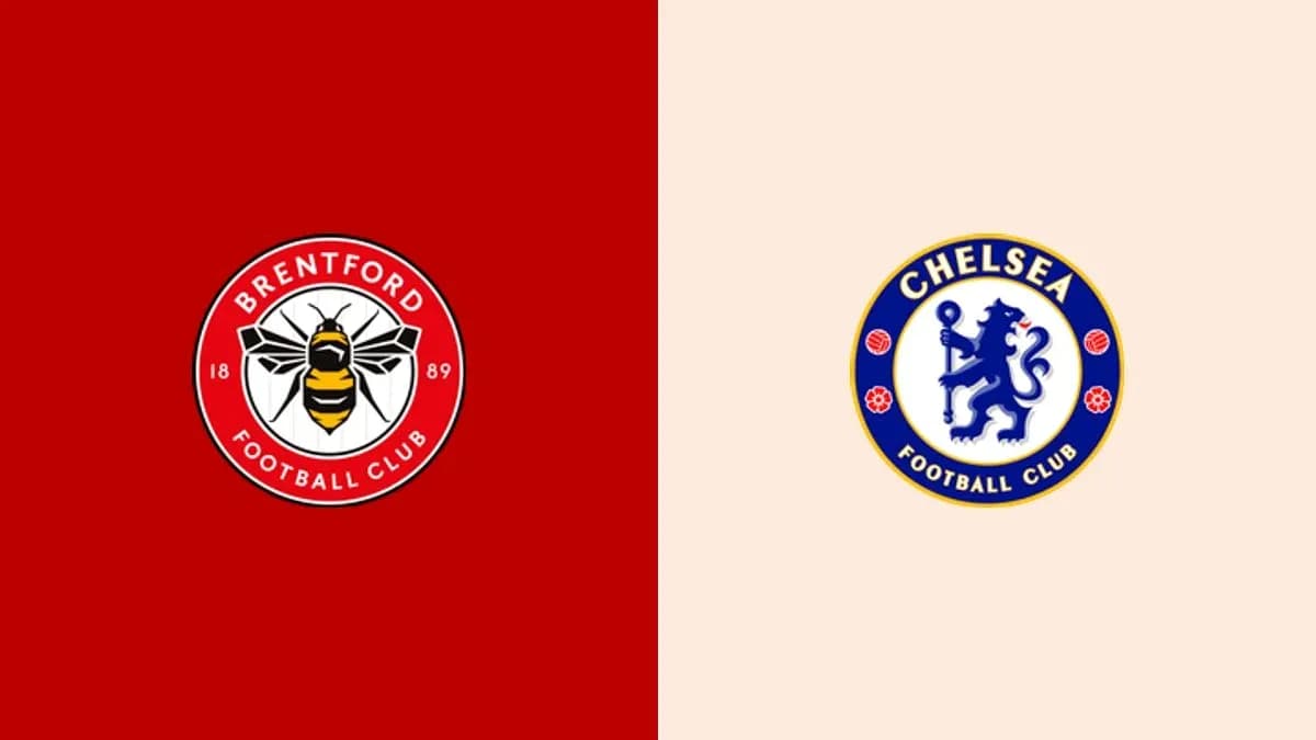 Logos of Brentford and Chelsea Football Clubs