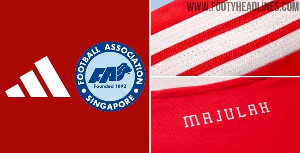 Singapore Football Association logo and jersey details