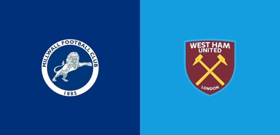 Millwall and West Ham United club logos
