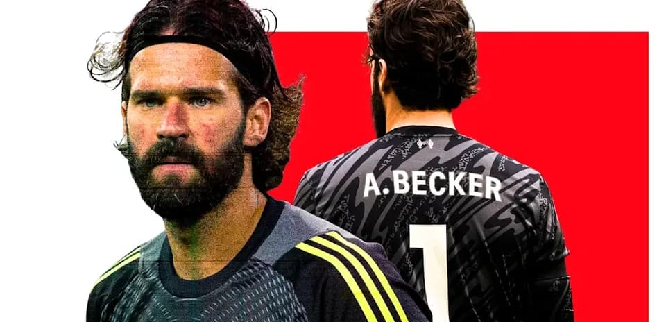 Alisson Becker in Liverpool goalkeeper kit