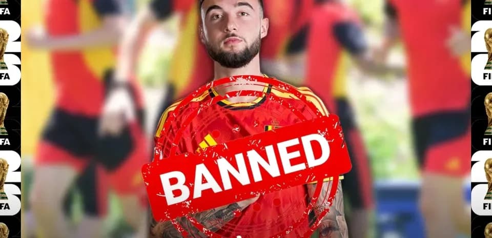Futbolçunun məşq zamanı 'BANNED' möhürü ilə görüntüsü