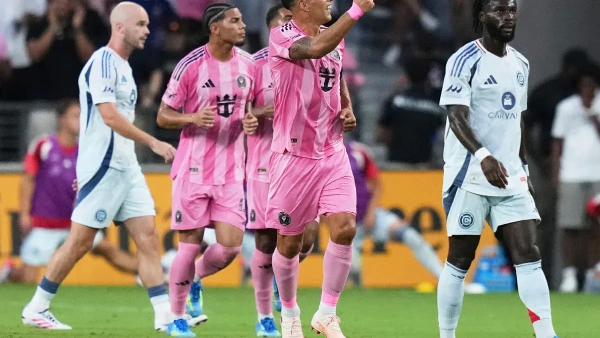 Miami players celebrating during a match