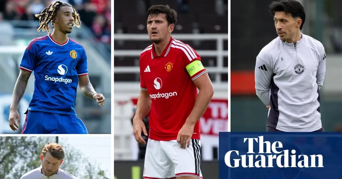 Four Manchester United players during training sessions