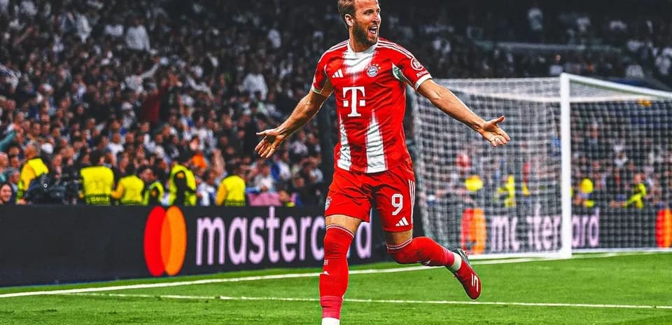 Bayern Munich player celebrating a goal during match
