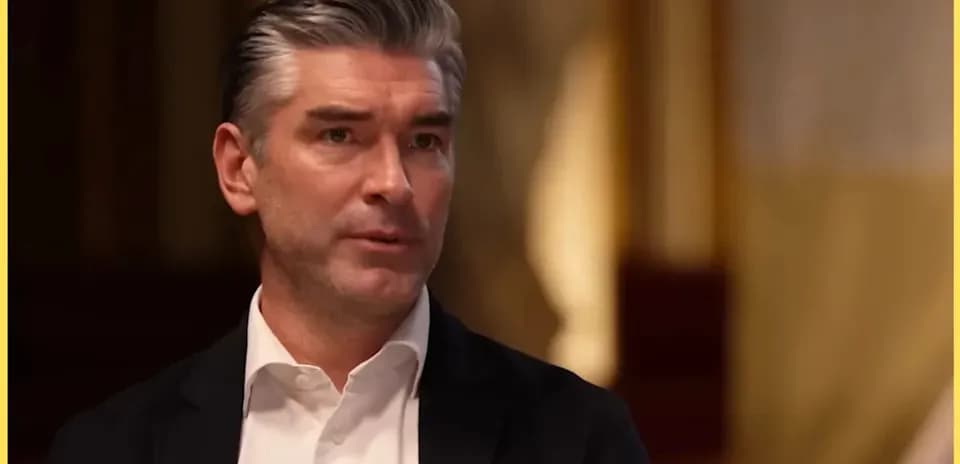 Man speaking during an interview setting