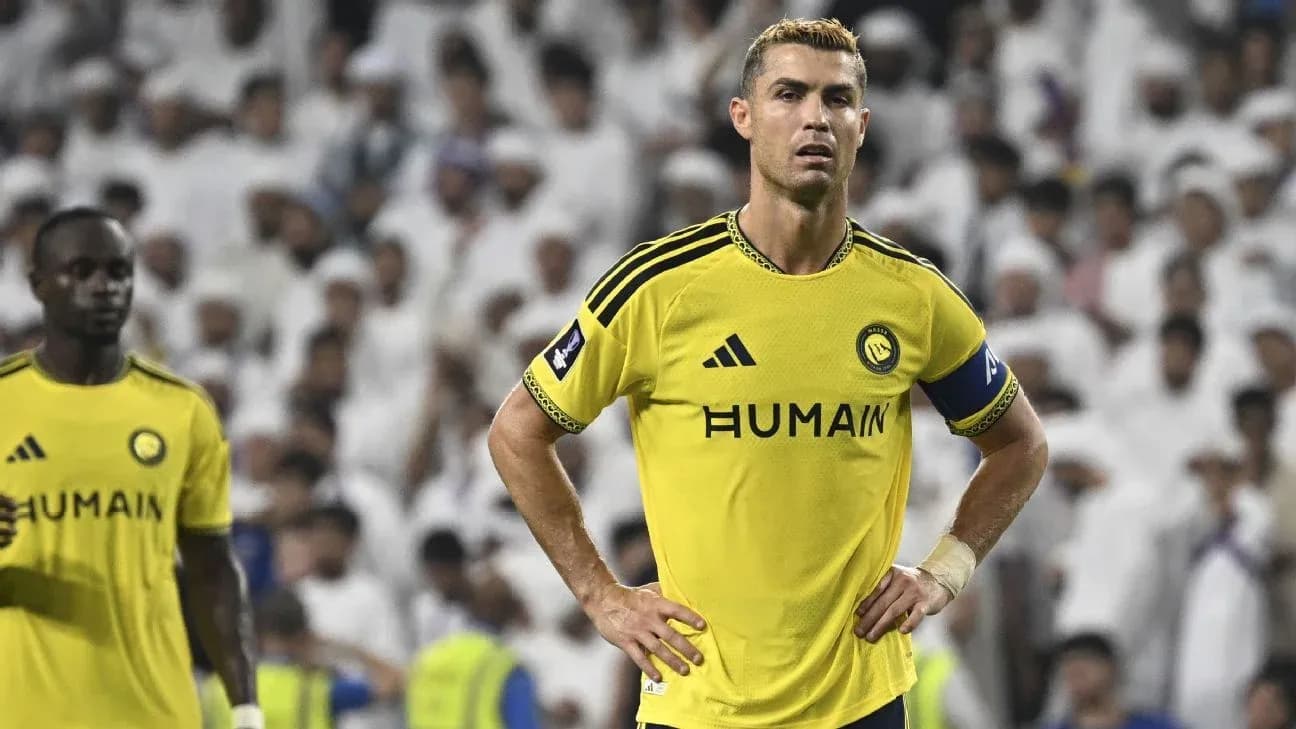 Cristiano Ronaldo on the field during a match