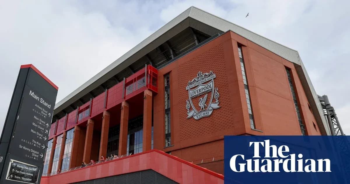 Liverpool FC's Anfield stadium exterior view