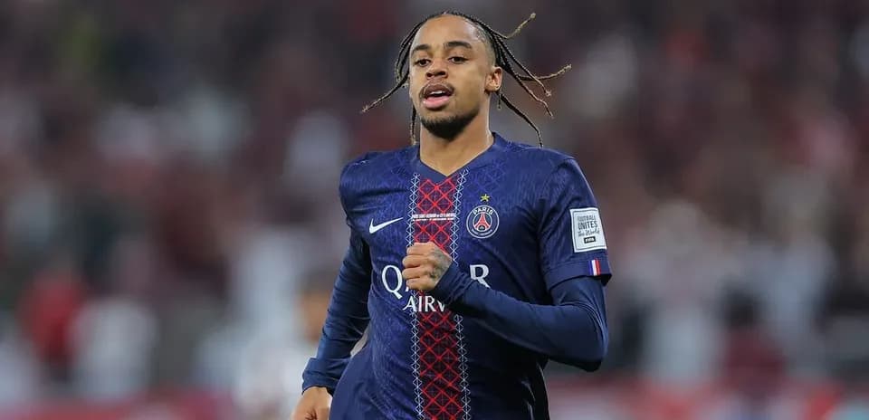 PSG player running during a match