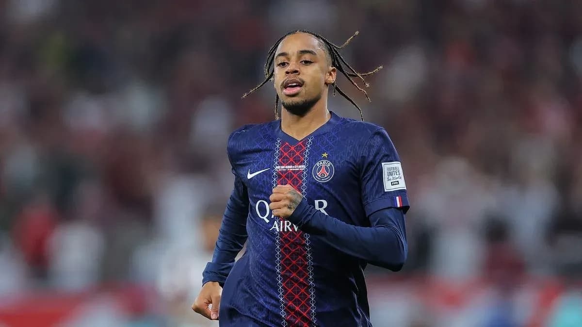 PSG player running during a match