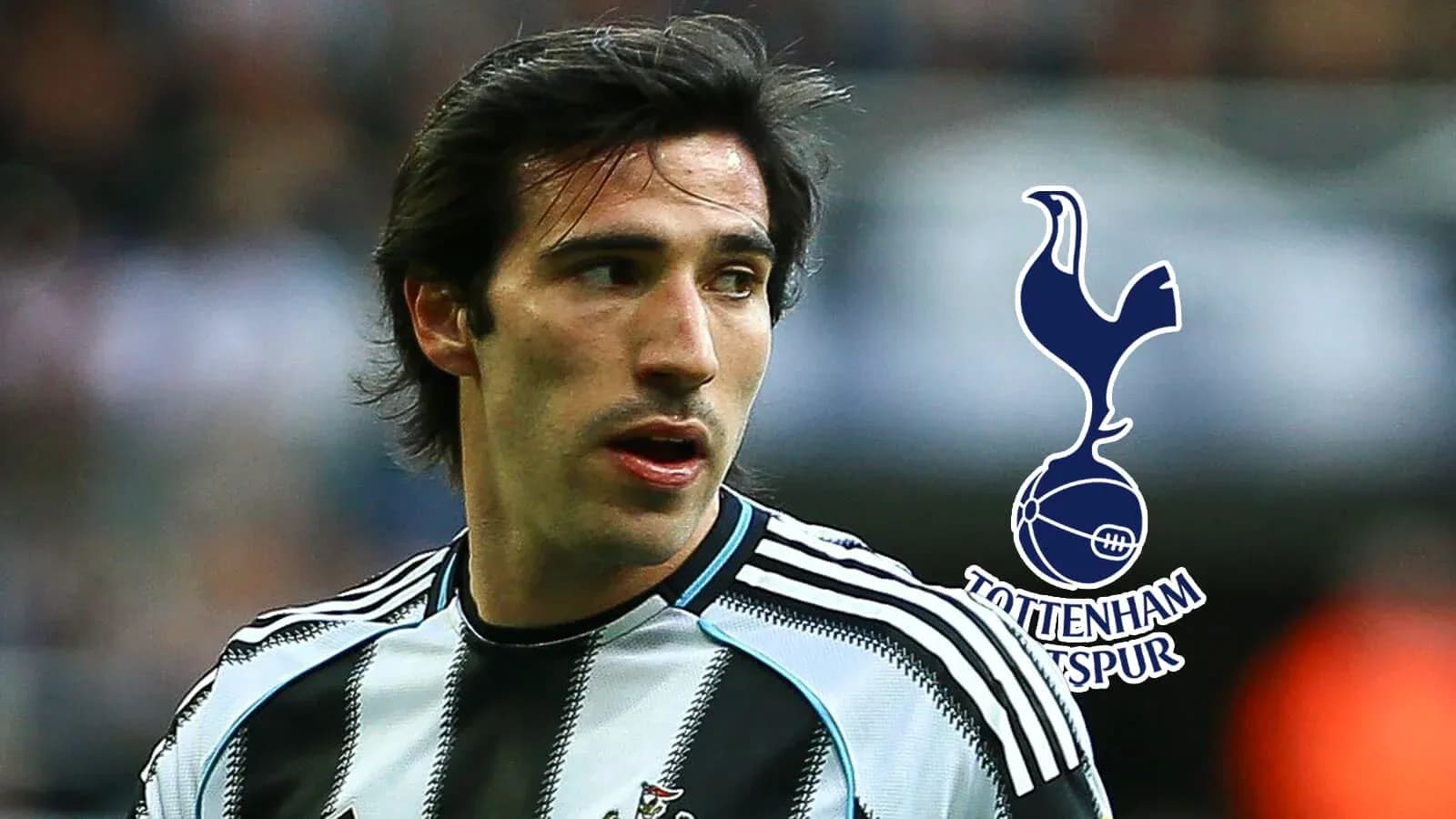 Futbolçu Newcastle forması ilə sahədə dayanıb