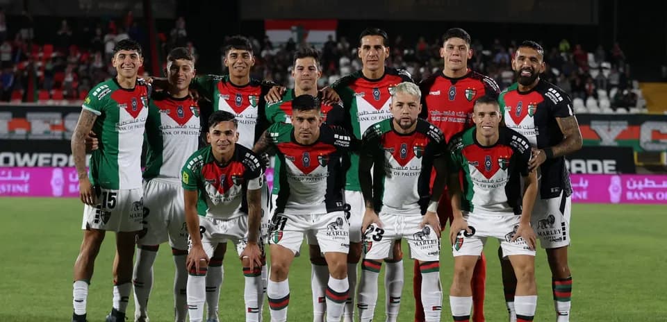 Palestino futbol komandasının oyunçuları