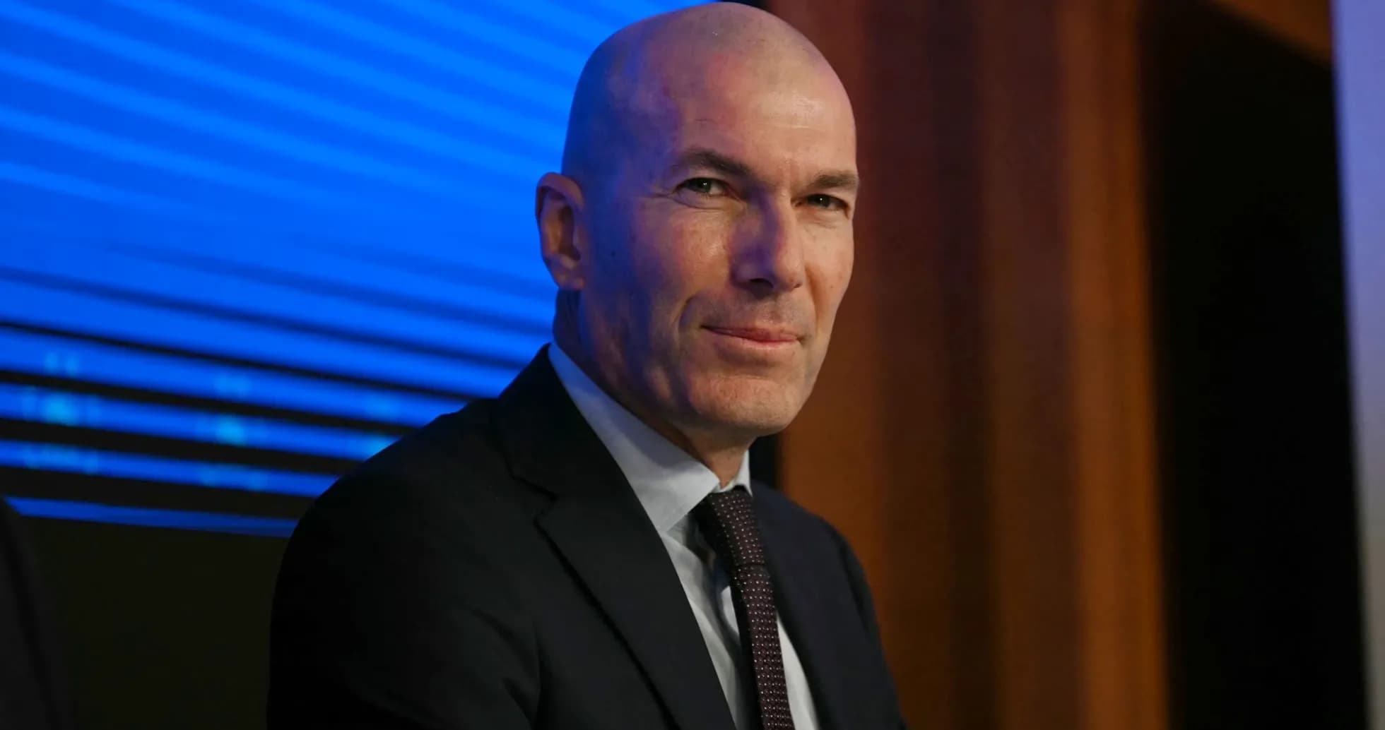 Zinedine Zidane at a press conference