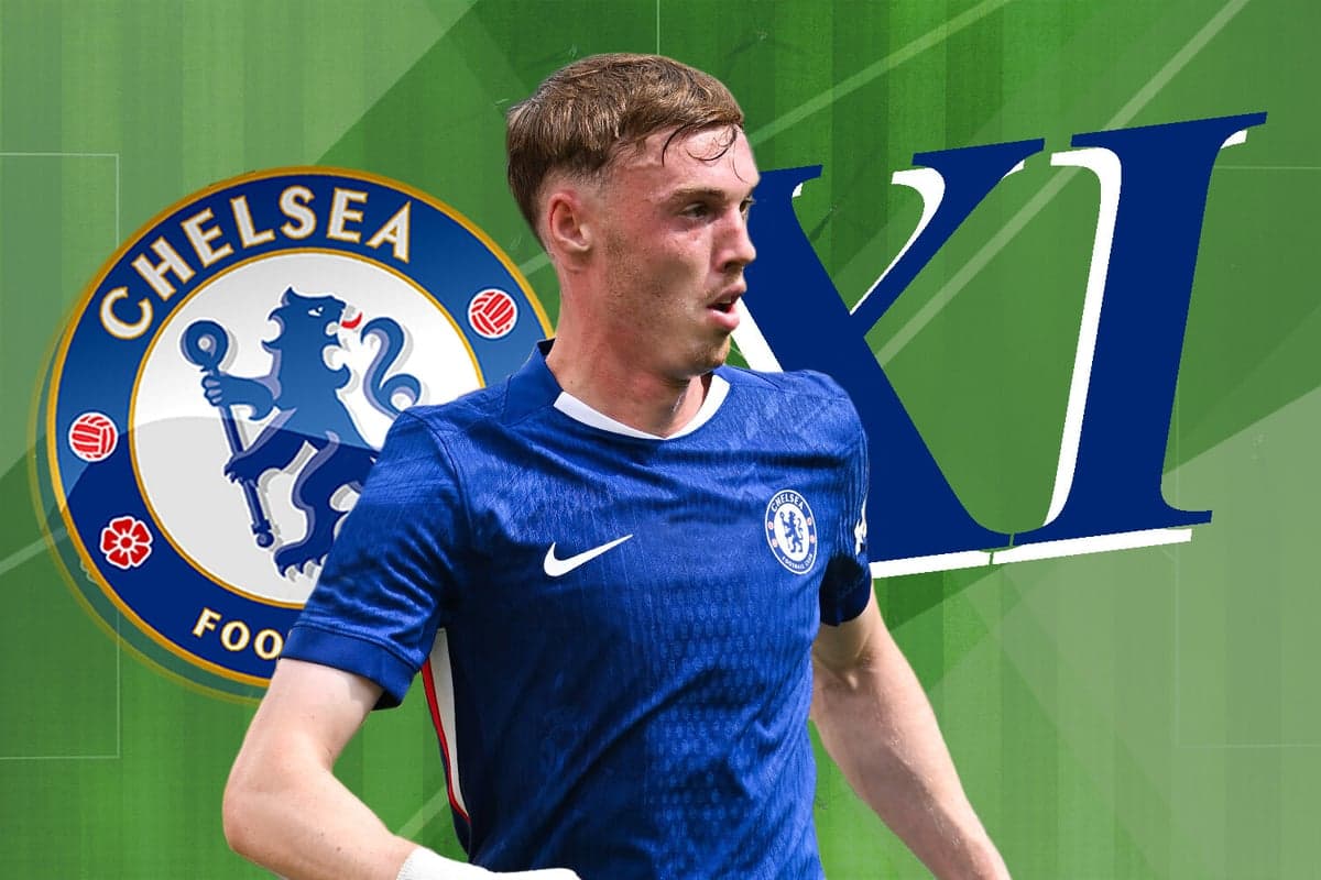 Chelsea player running with ball on green background