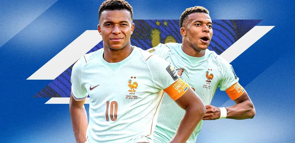 Kylian Mbappé in France national team jersey
