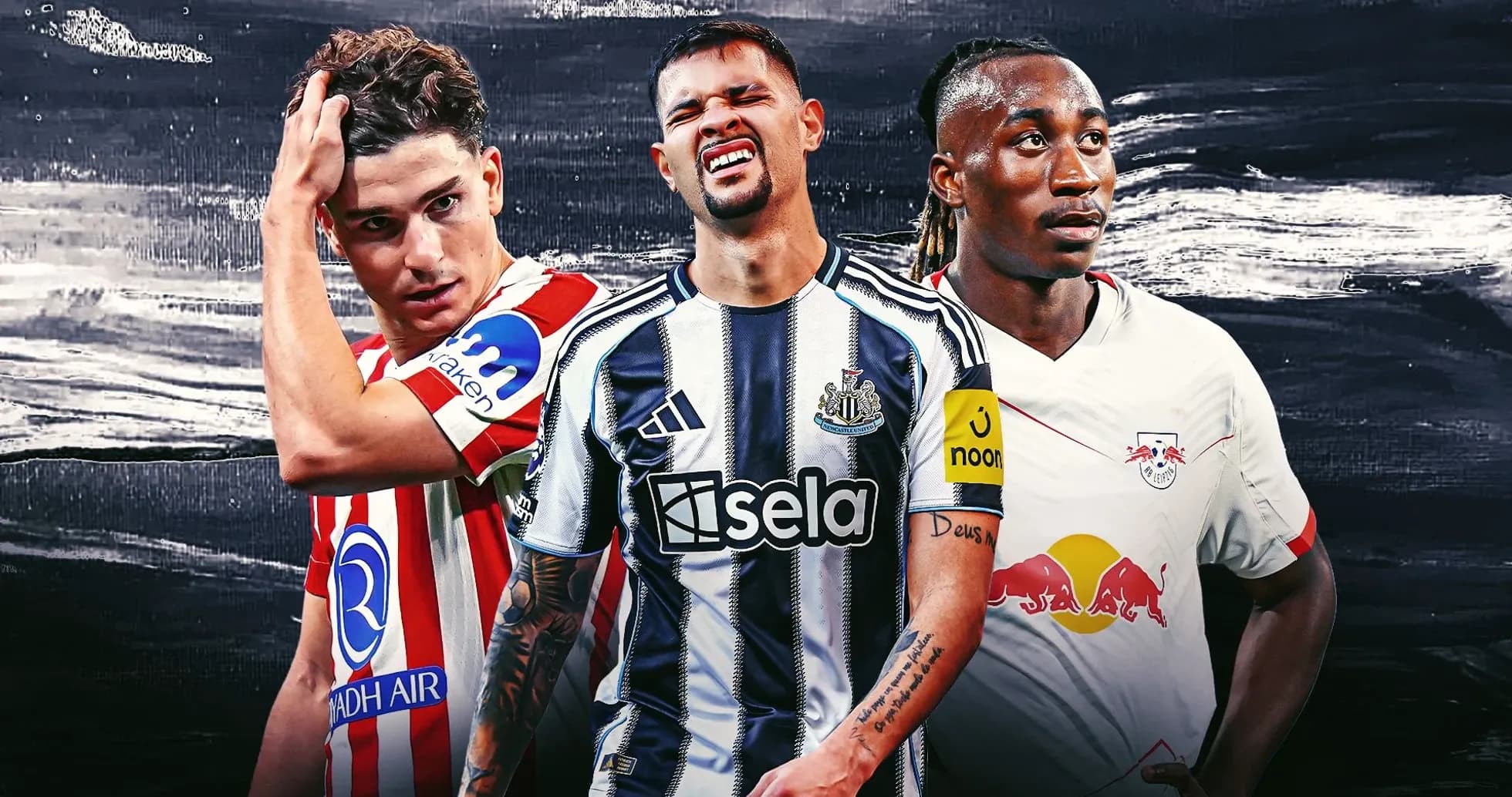 Üç futbolçu müxtəlif komandaların köynəklərində