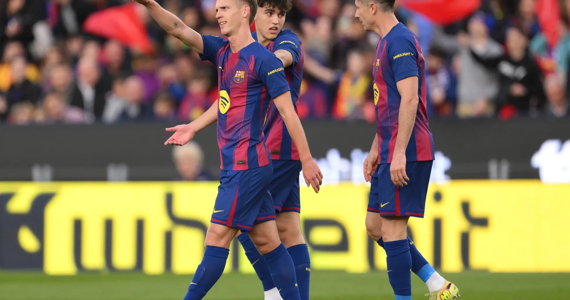 Barcelona oyunçuları Alaves ilə matçda