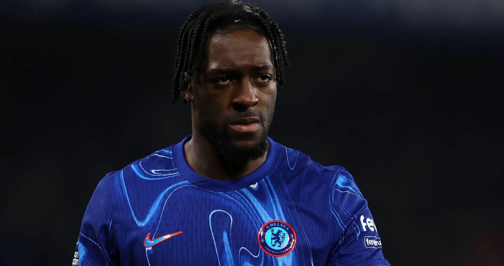 Chelsea player in blue kit during match