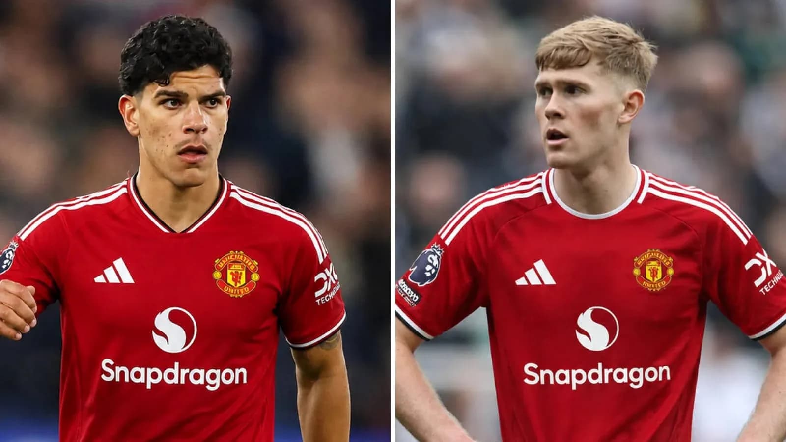 İki Manchester United futbolçusu oyun zamanı