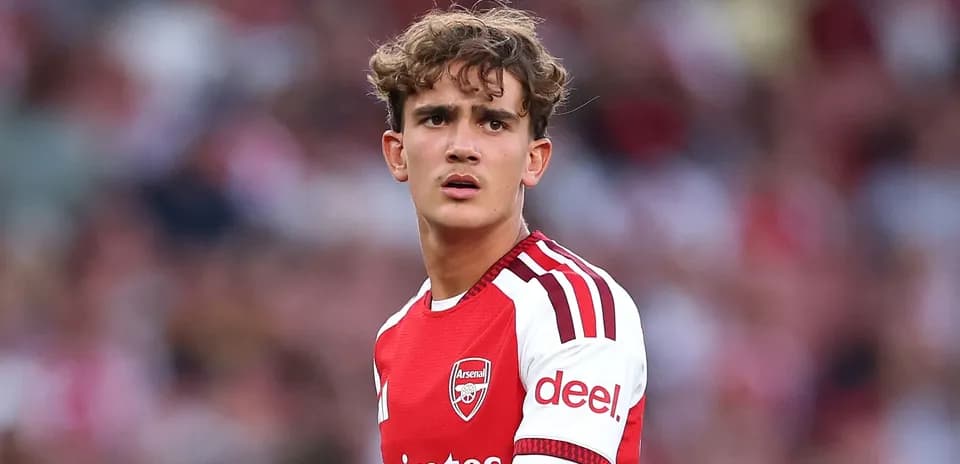 Arsenal player on field during match