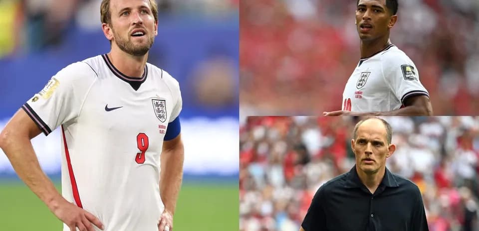 Harry Kane and Jude Bellingham during a match
