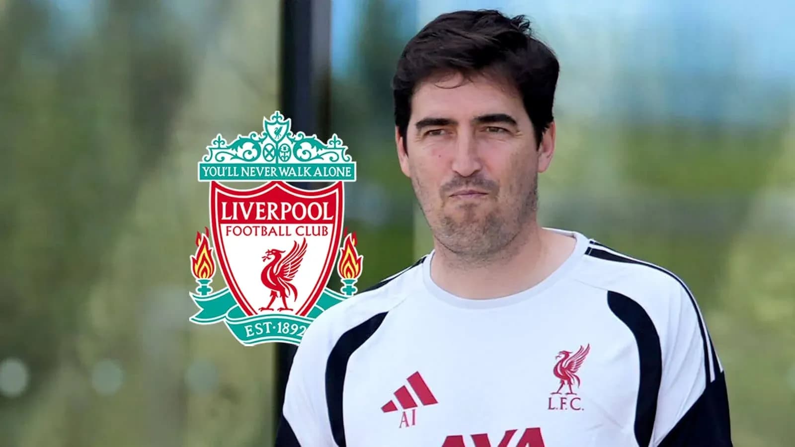 Liverpool FC staff member in training gear