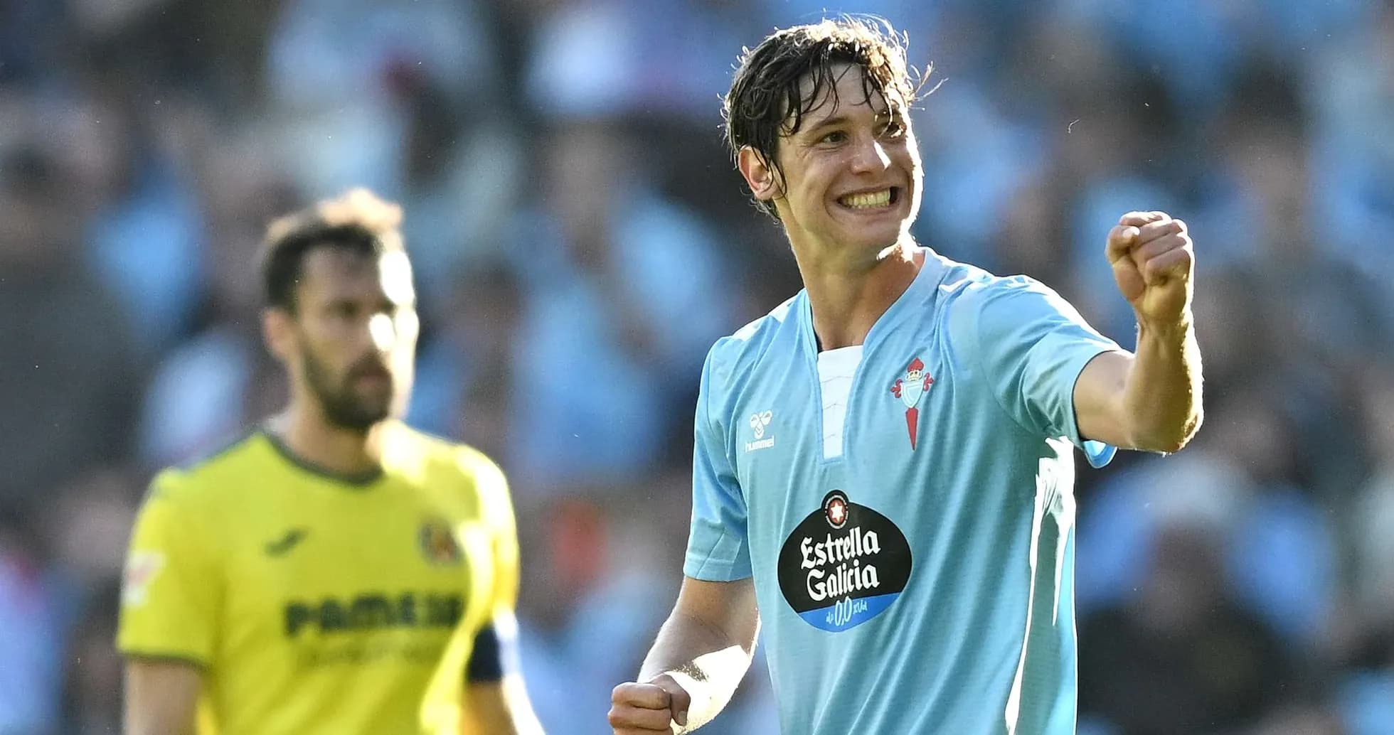 Celta Vigo oyunçusu sevinir