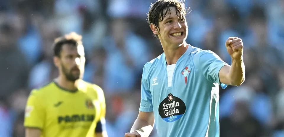 Celta Vigo oyunçusu sevinir