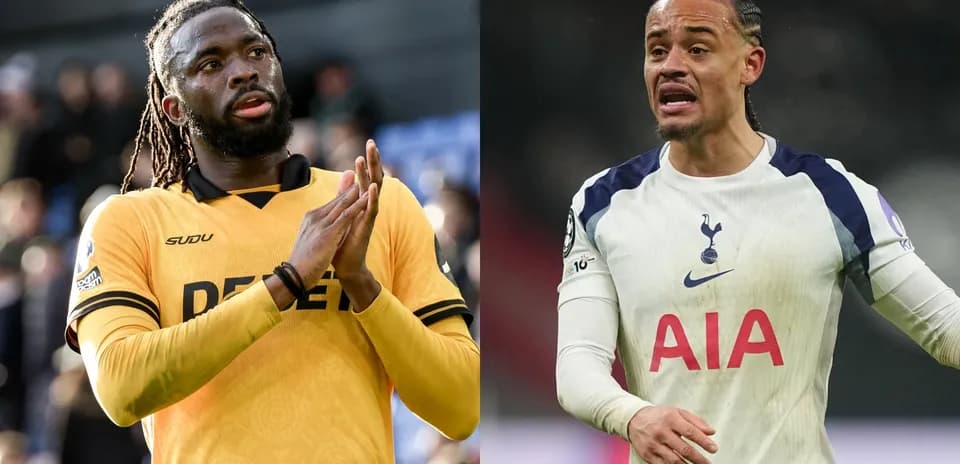 Wolverhampton və Tottenham oyunçuları