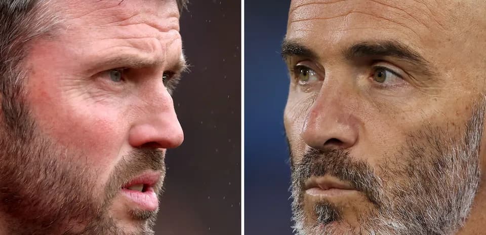 Two coaches facing each other during match
