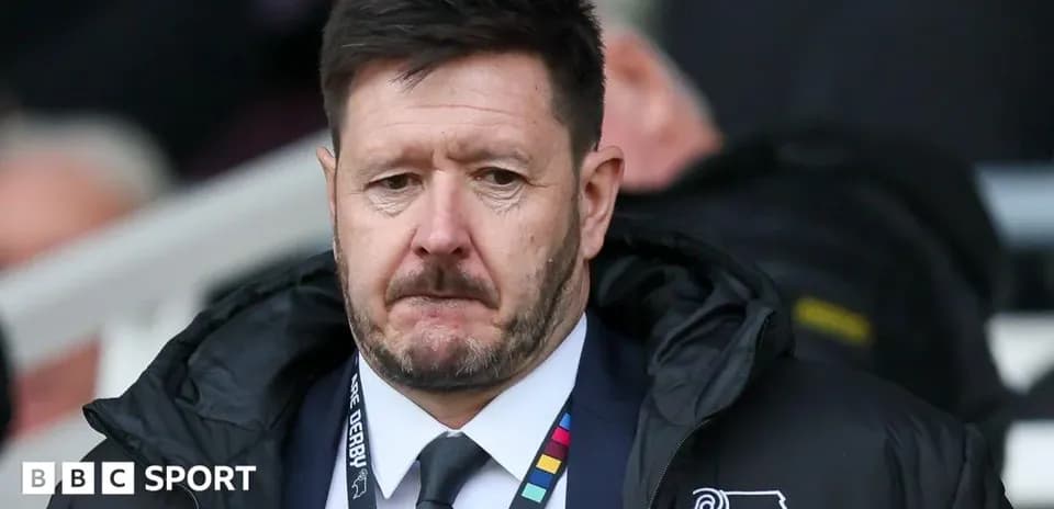 Men's football manager during a match