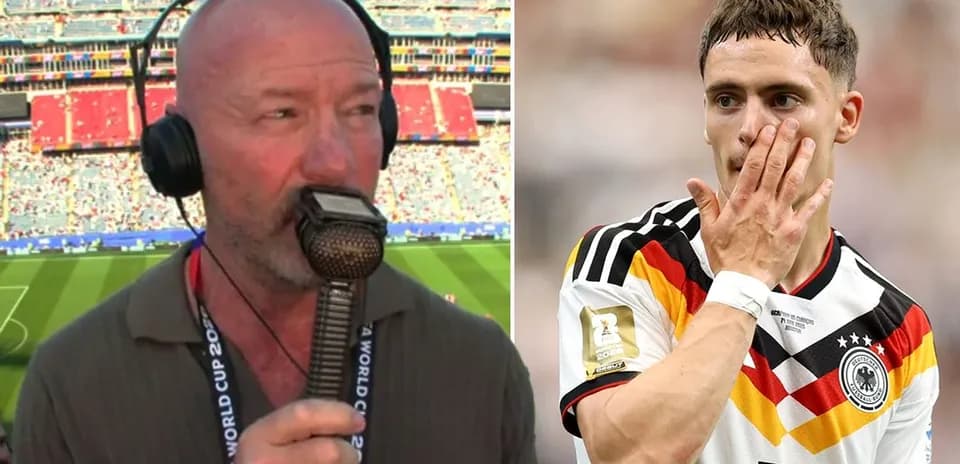Commentator speaking during a World Cup match