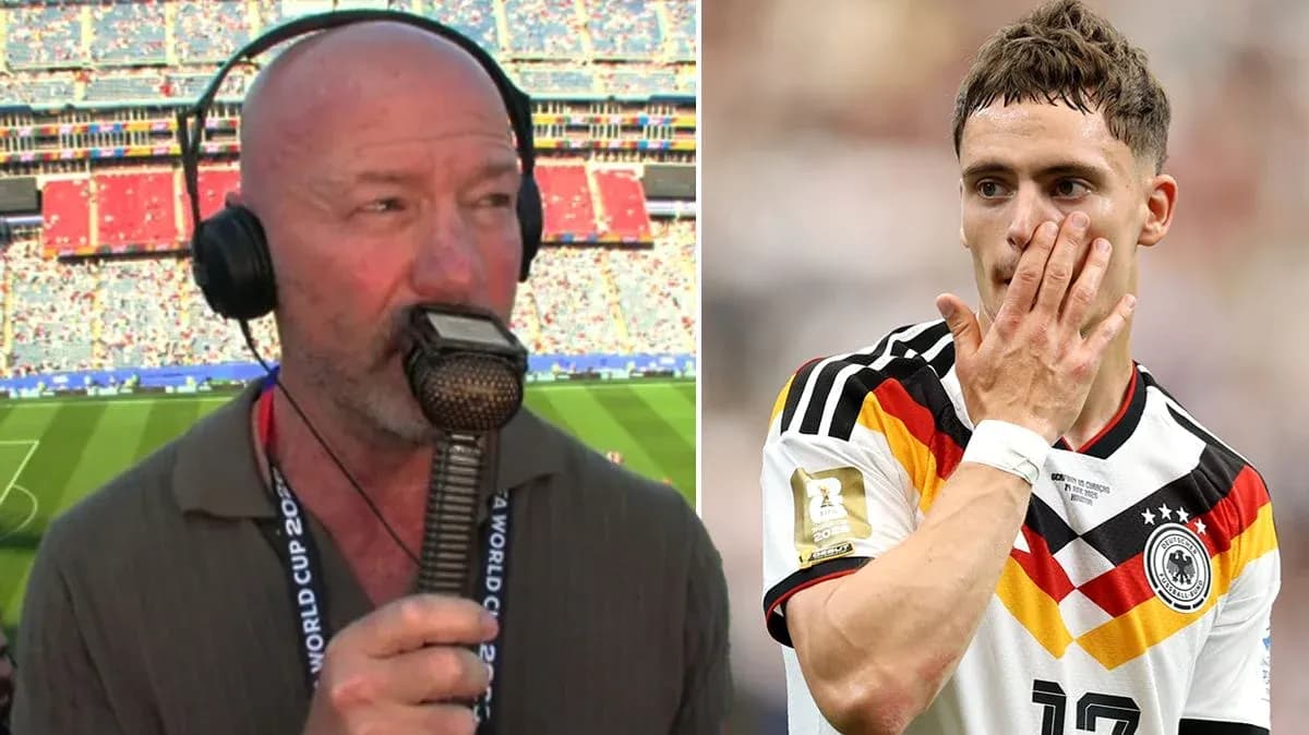 Commentator speaking during a World Cup match