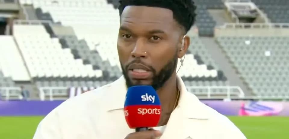 Analyst speaking during pre-match broadcast segment