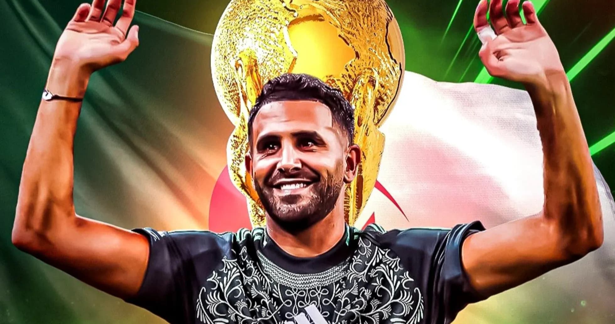 Futbolçu Dünya Kubokunu qaldıraraq sevinir