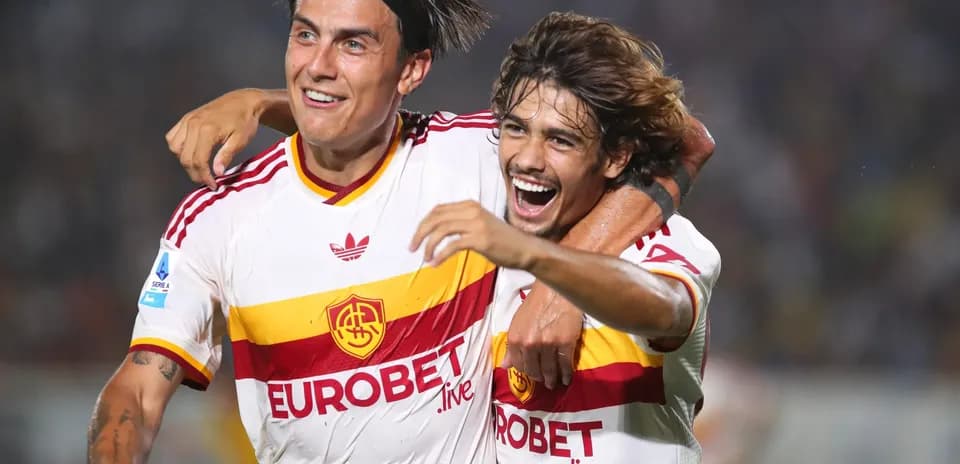 AS Roma oyunçularının sevinci