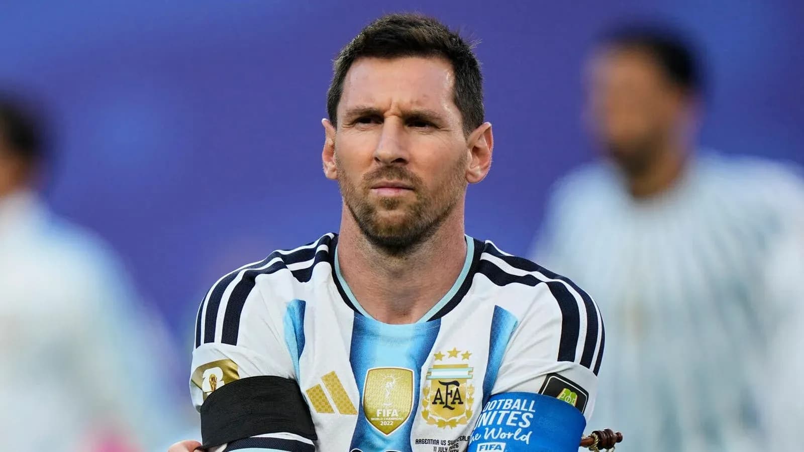 Futbolçu Argentina milli komandası formasında