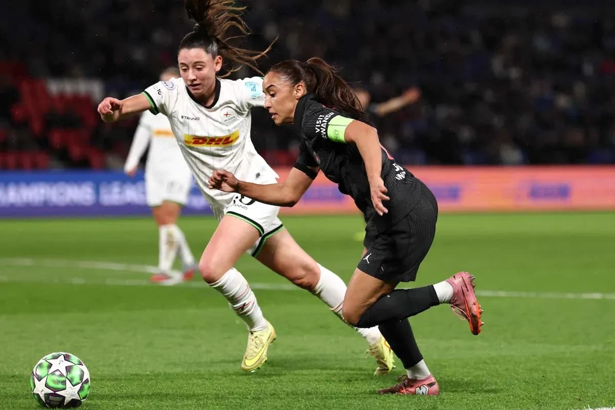 OH Leuven women team during a match.