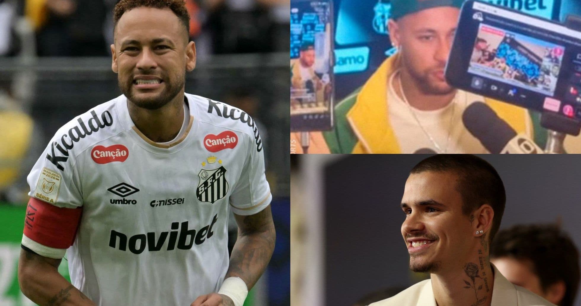Neymar during match, press conference, and smiling event