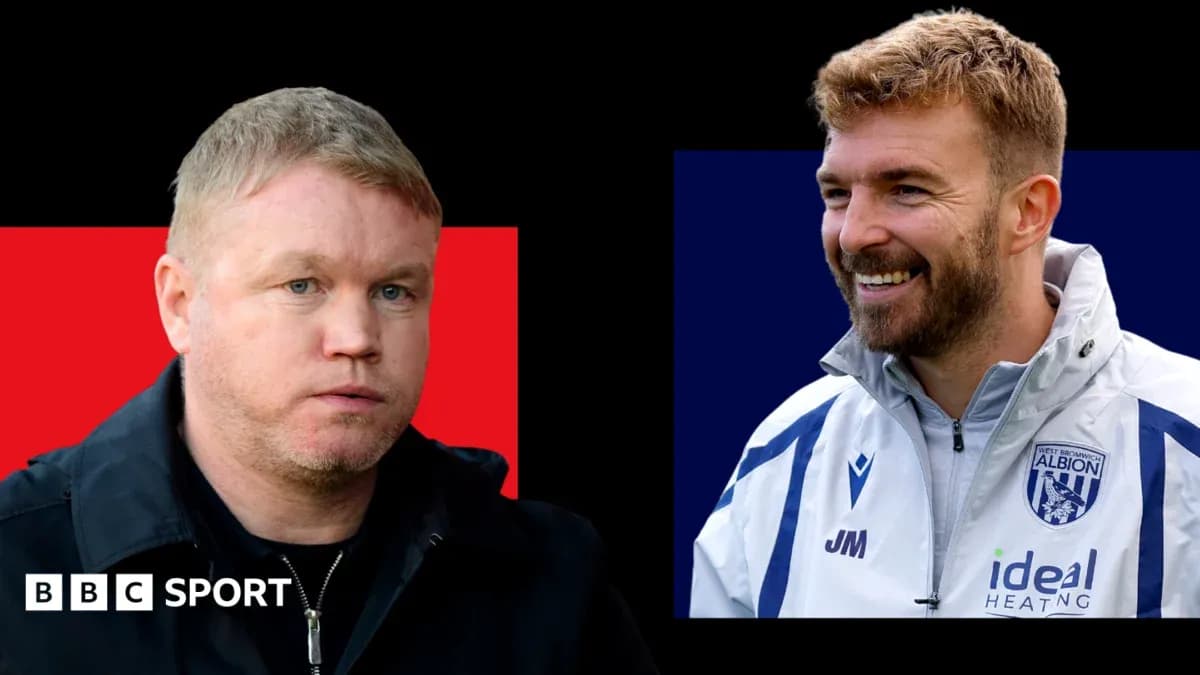 Two football coaches in contrasting settings