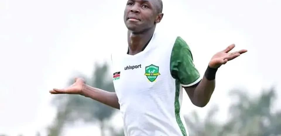 Football player celebrating a goal on the pitch