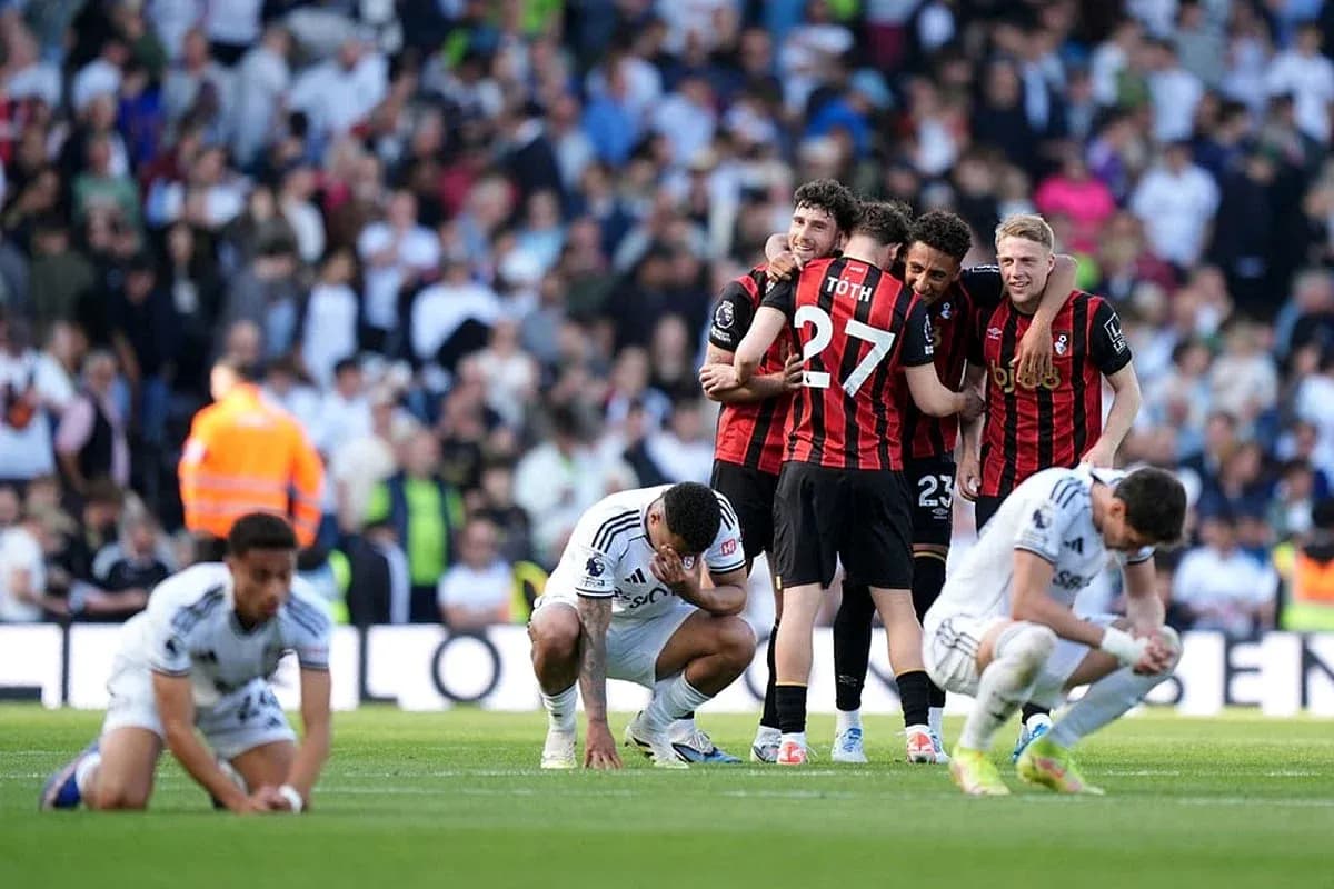 Fulham və Bournemouth oyunçuları matçdan sonra