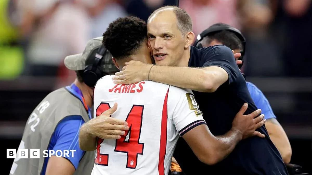 Player and coach hugging after the match