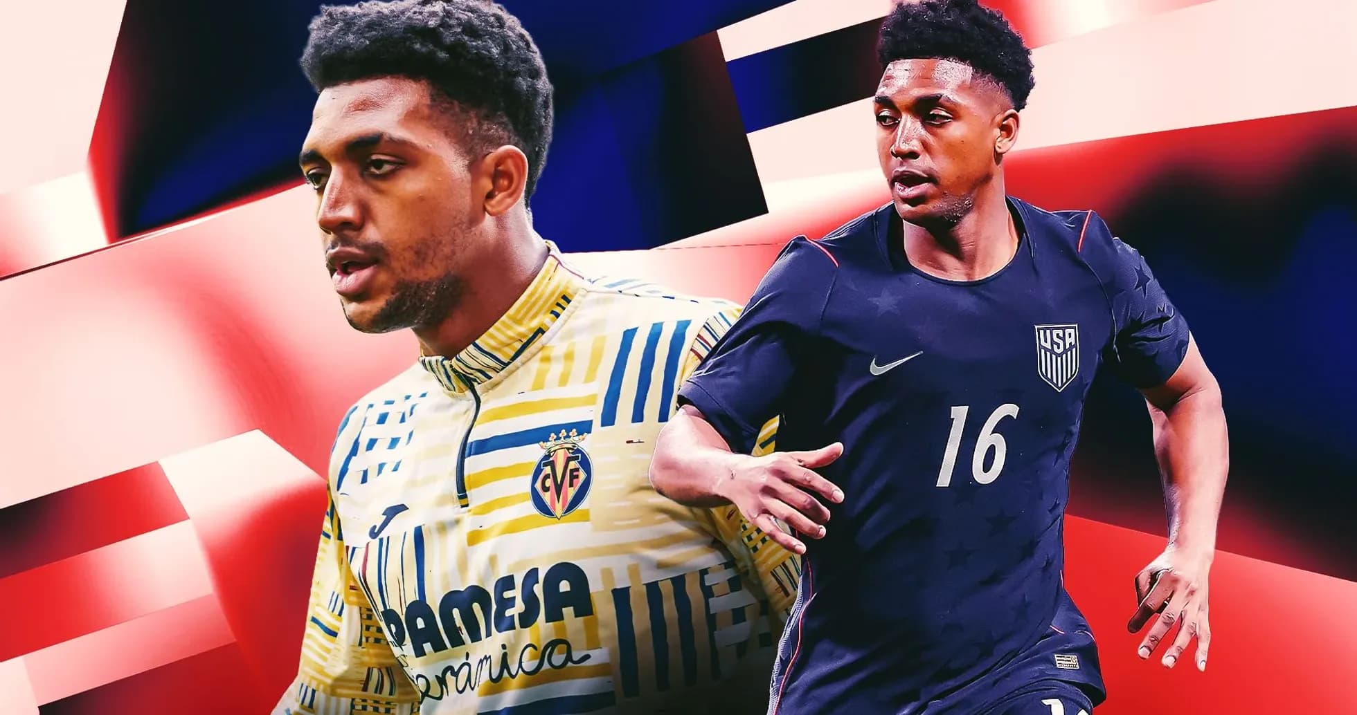 İki futbolçu, biri Villarreal, digəri ABŞ formasında