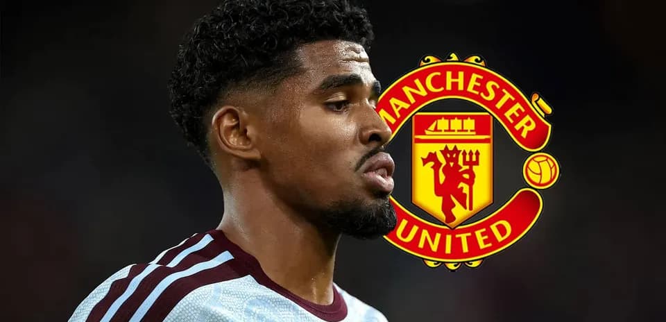 Futbolçu Manchester United logosu ilə profil görünüşü
