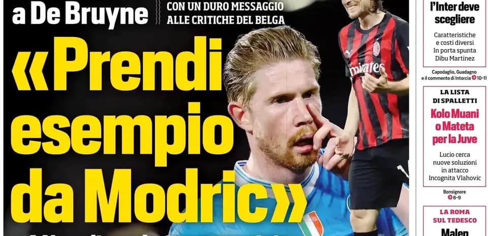 Kevin De Bruyne featured in sports headline news