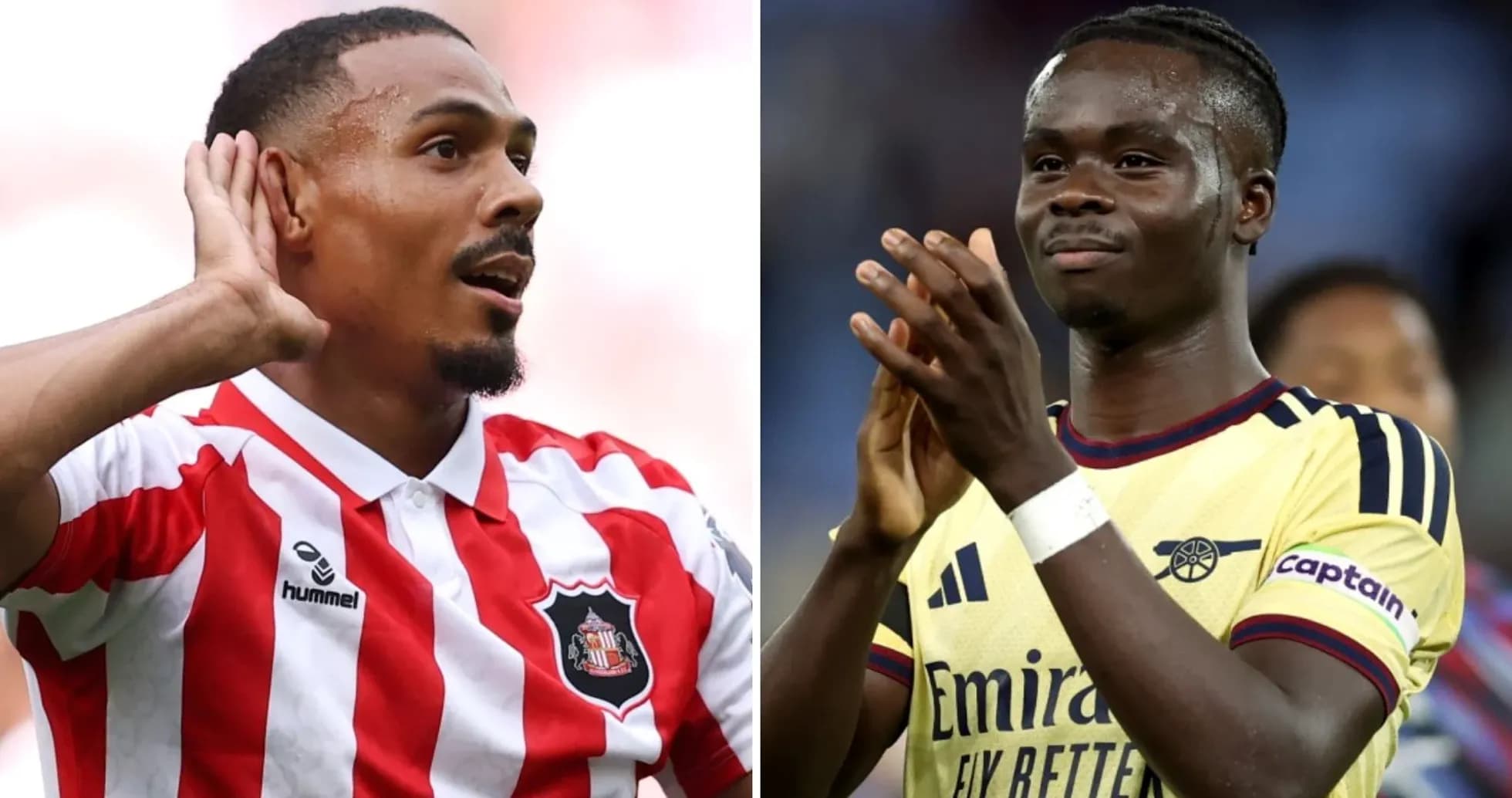 Sunderland və Arsenal oyunçuları oyun zamanı
