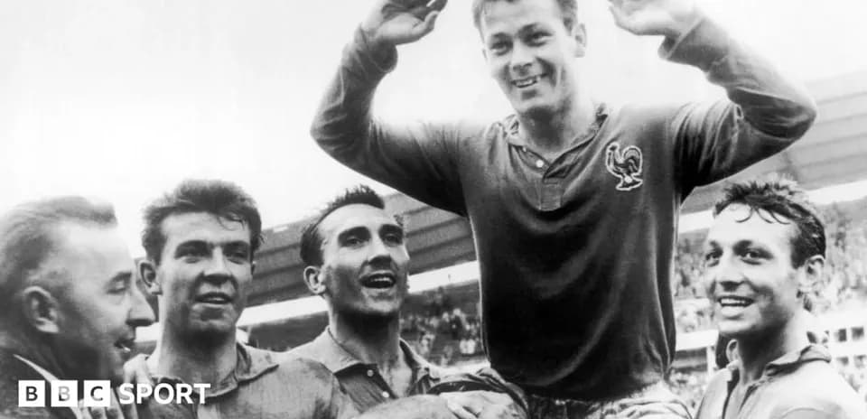 Football players celebrating after a match victory