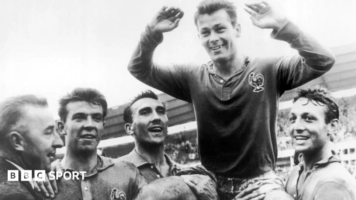 Football players celebrating after a match victory