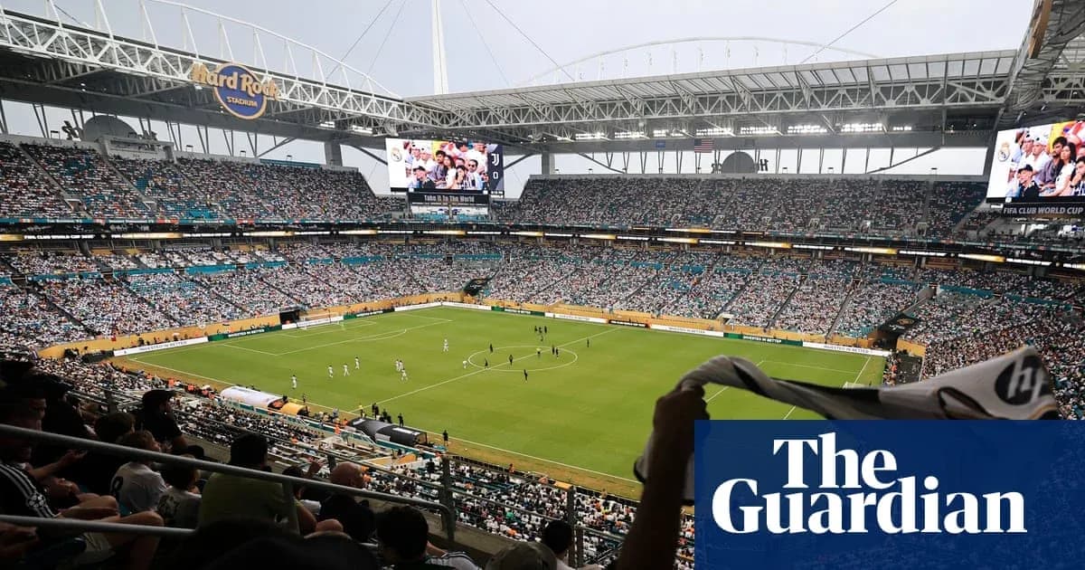 Crowd watching a match at Hard Rock Stadium